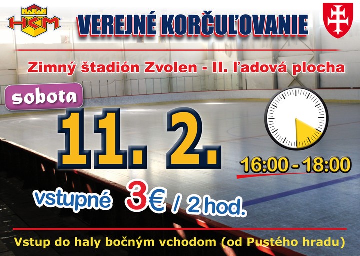 Verejné korčuľovanie aj v šiestom týždni
